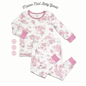 Storyland toile pajama pink