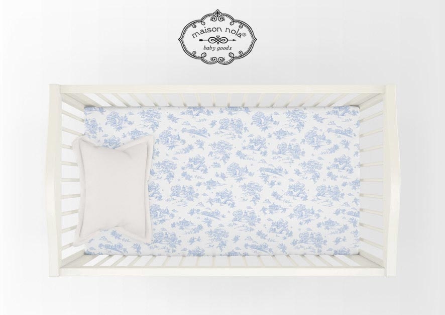 Storyland Toile Crib Fit Sheet