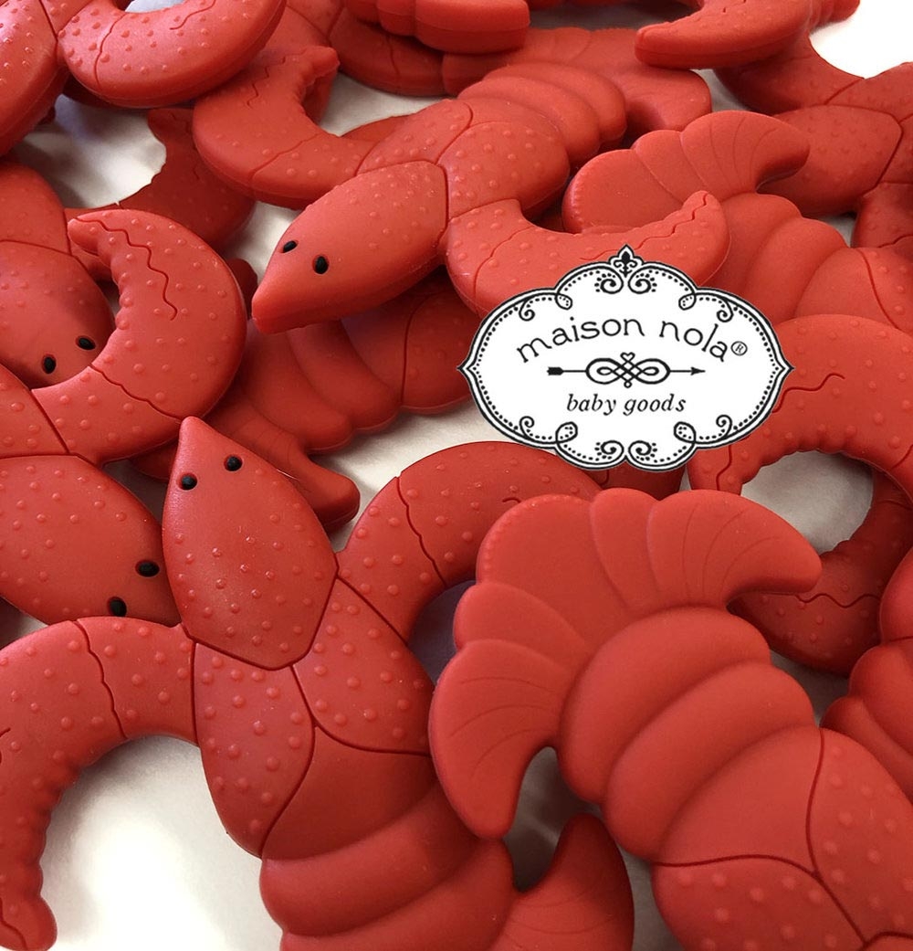 Crawfish Silicone Teether