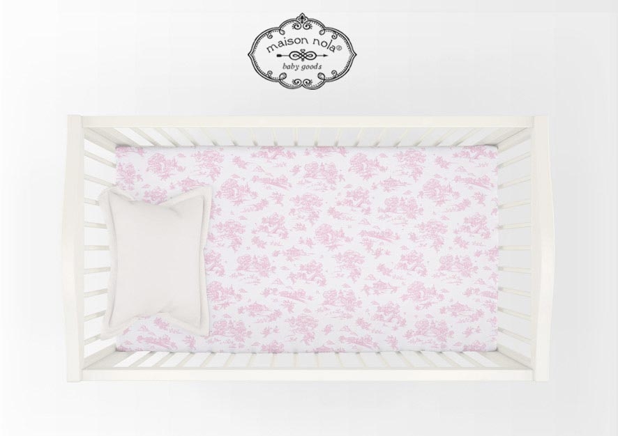 Storyland Toile Crib Fit Sheet