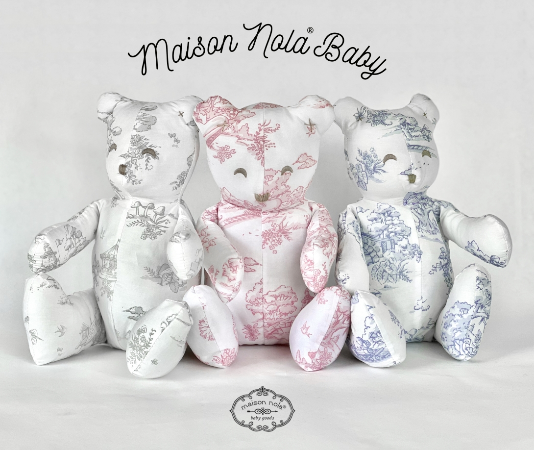 Storyland Toile Stuffed Bear