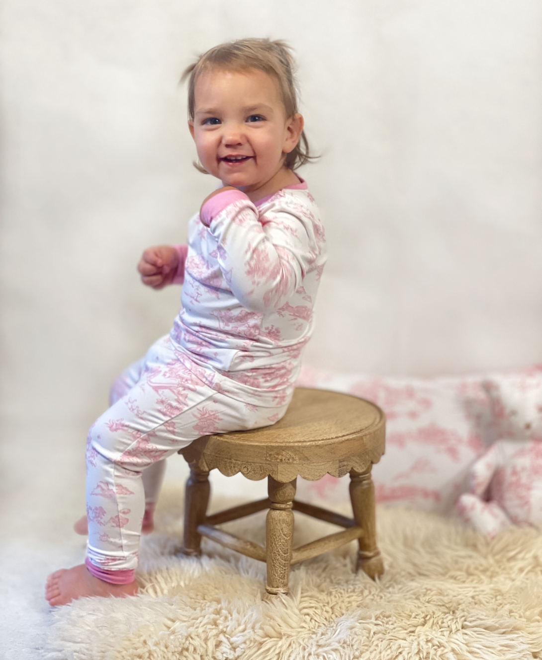 pink pajama sitting 2