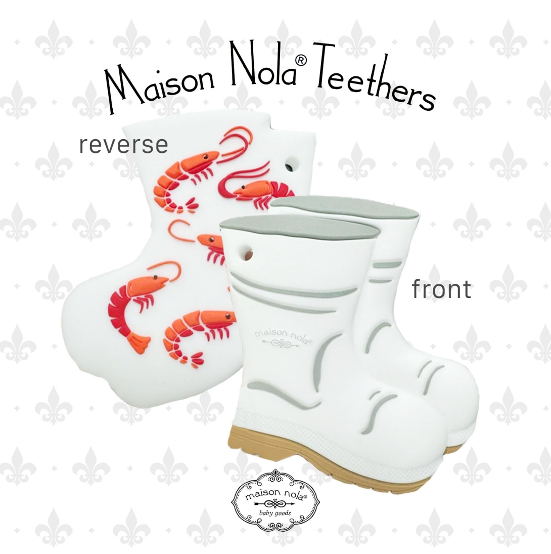 shrimp boot teether