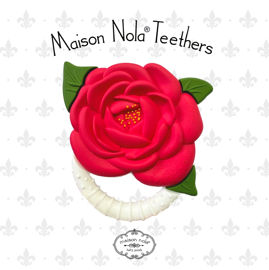 Camellia flower teether