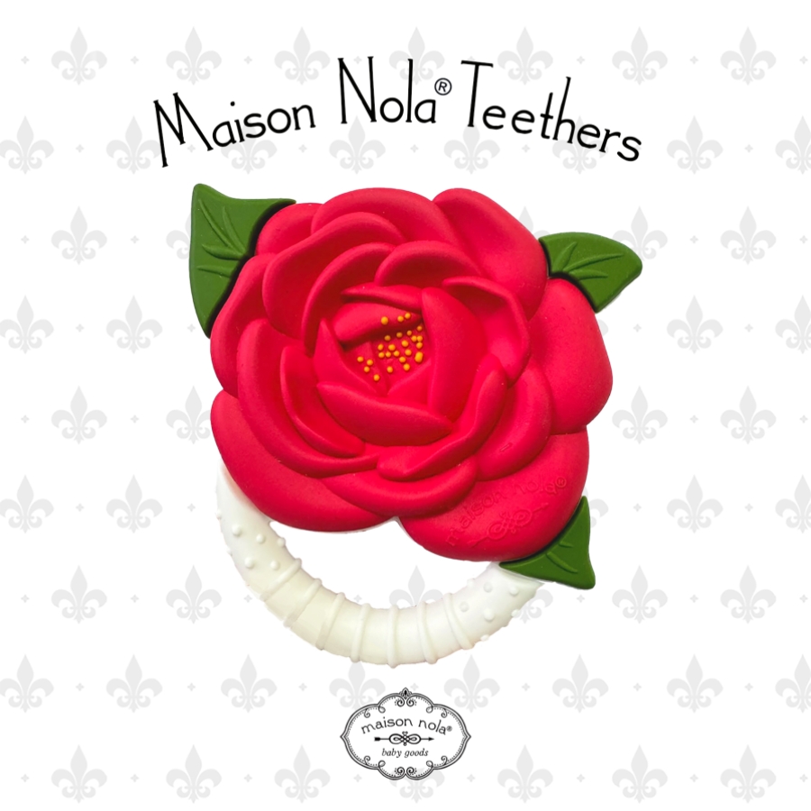 Camellia flower teether