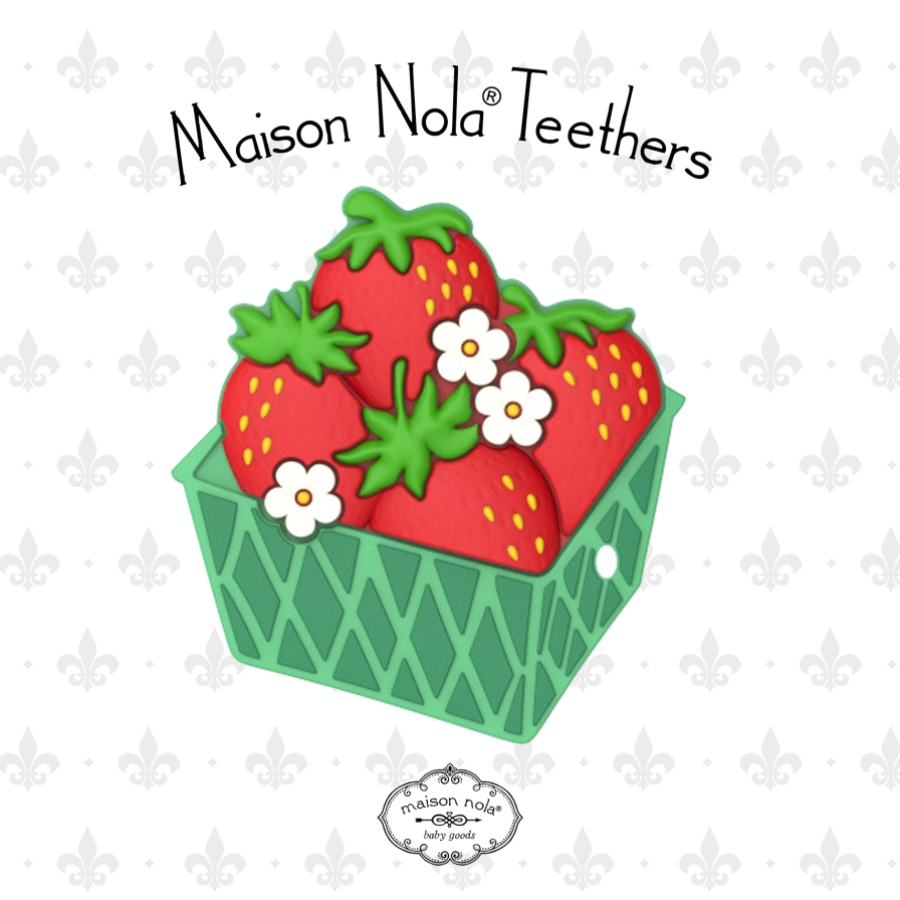 Strawberry teether